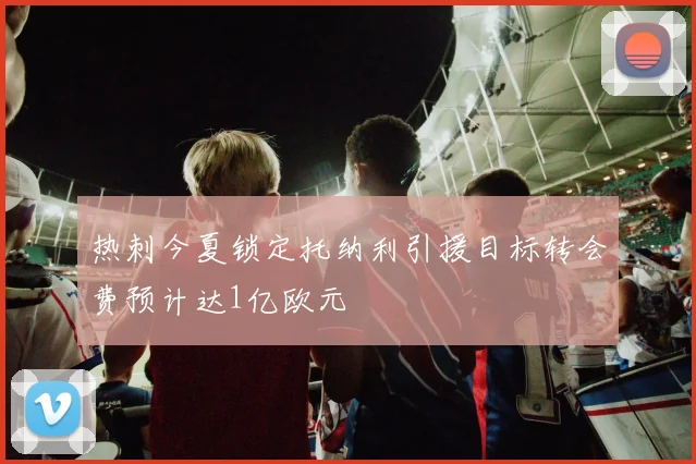 热刺今夏锁定托纳利引援目标转会费预计达1亿欧元